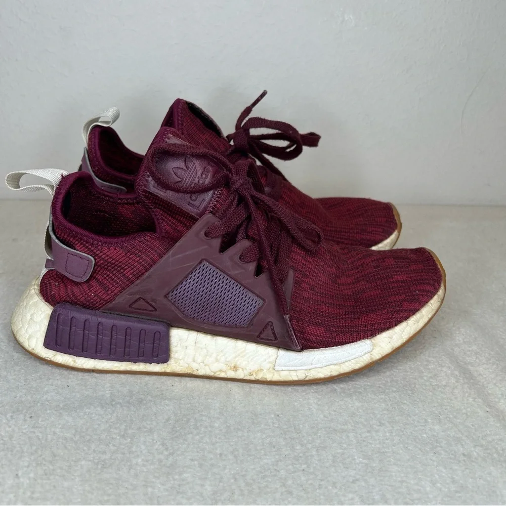 Adidas NMD XR1 Maroon/Cardinal/white Athletic Shoes size 8.5 Women’s BB2368